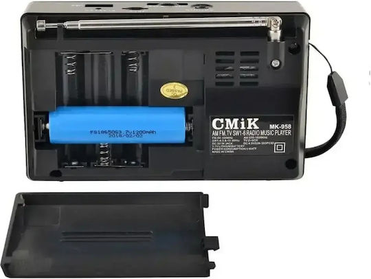 CMiK MK-958 Tragbares Radio mit USB Schwarz