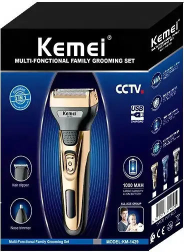 Kemei KM-1429 Electric Shaver Face Rechargeable / Corded