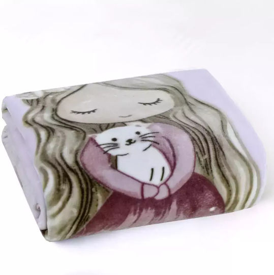 Borea Velvet Kids Blanket Little Queen Pink 220x150cm Borea Velvet Kids Blanket Little Queen Pink 220x150cm