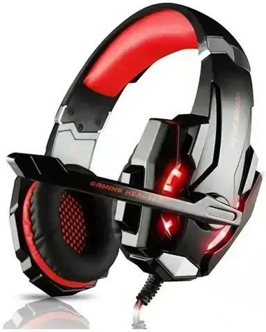 Kotion Each G9000 Auf dem Ohr Gaming-Headset mit Verbindung 3,5mm / USB Rot