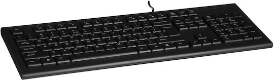 A4Tech KR-85 Само клавиатура Английски US Черен
