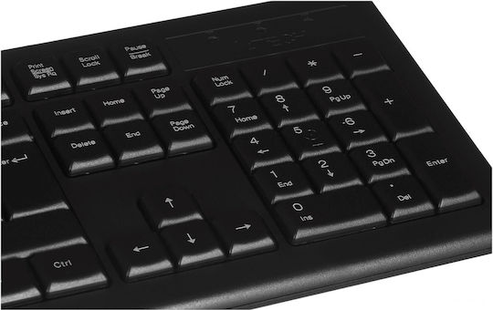 A4Tech KR-85 Само клавиатура Английски US Черен