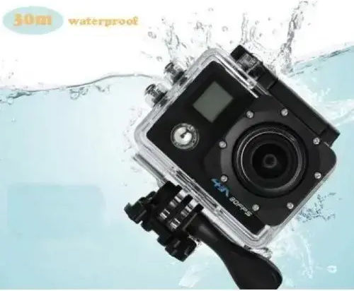 Andowl Qy07k Action Camera 4K Ultra HD Υποβρύχια (με Θήκη) και Wi-Fi Γκρι