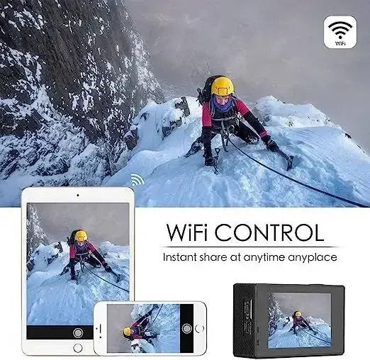 QY-09K Action-Kamera HD (720p) Unterwasser (mit Gehäuse) und Wi-Fi Silber