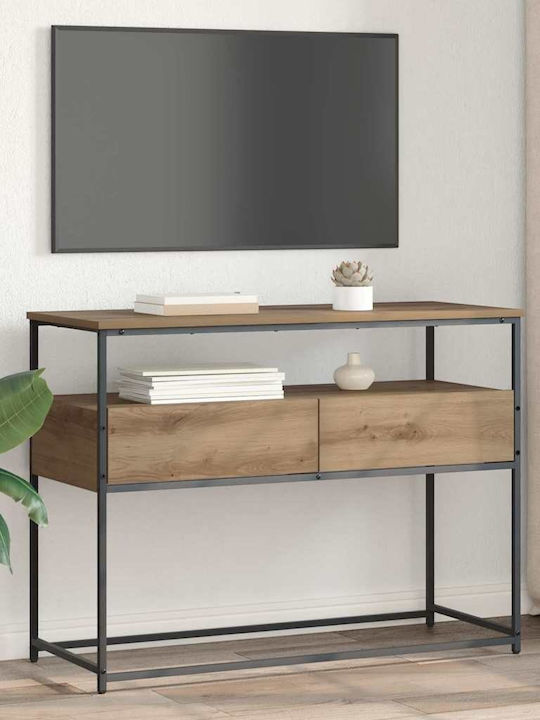 Κονσόλα από Ξύλο & Μέταλλο Artisan Oak Μ100xΠ40xΥ75εκ.