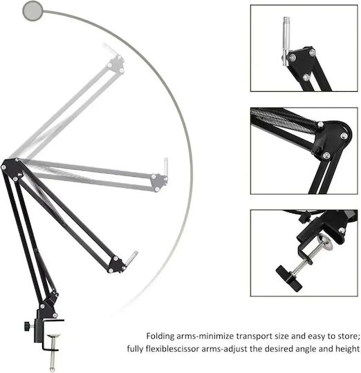 BM-700 Kit Seturi Microfon Condensator XLR / USB Desktop, Montat pe Amortizor pentru Vocale