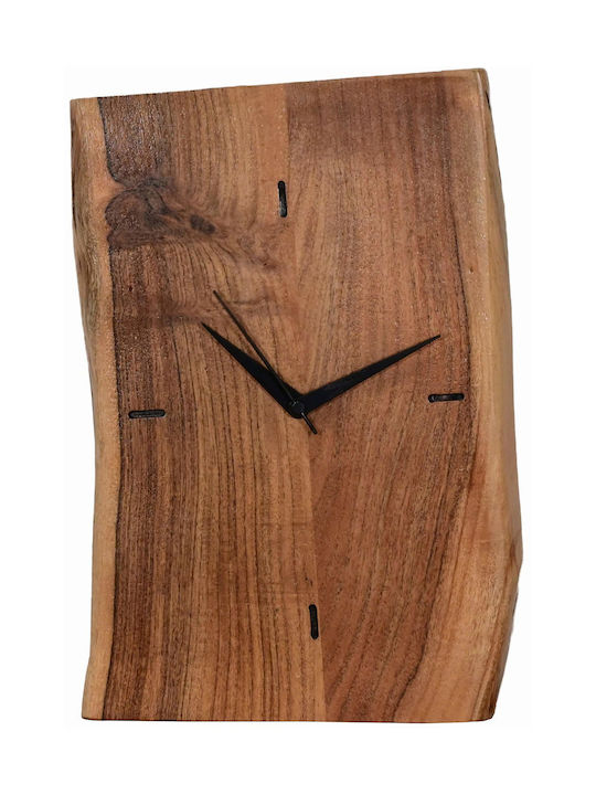 Polihome Wall Clock Wooden 22x3cm