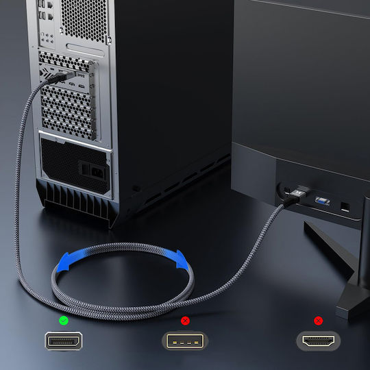 Wozinsky Kabel DisplayPort-Stecker - 3m Schwarz