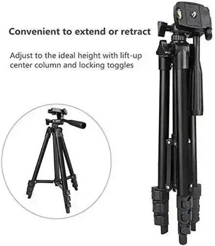 Kamerastative 3120A aus Aluminium mit 3-Wege Kopf bis 102cm und Belastbarkeit 2,75kg