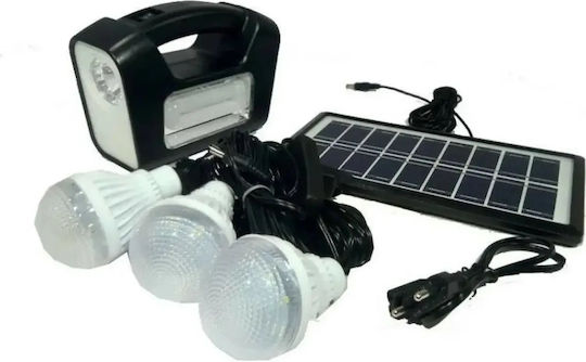 Gdlite3 Solar Lighting System with Flash Light 3 Lamps and USB Charging
