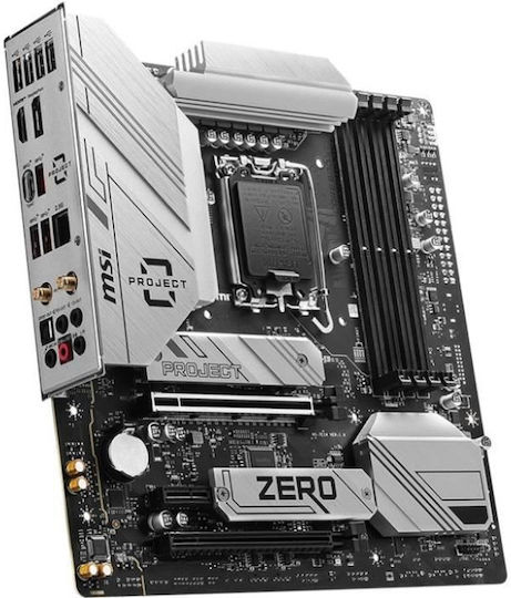 MSI B760M Project Zero Wi-Fi Motherboard Micro ATX με Intel 1700 Socket 7E14-001R