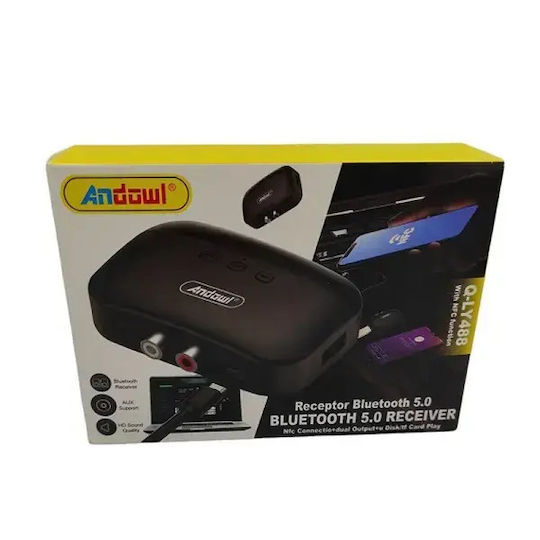 Andowl v5 Bluetooth 5 Receiver with 3.5mm Jack / RCA Output