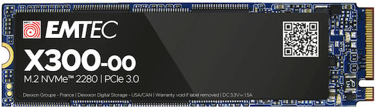 Emtec X300 M2 SSD Power Pro 512GB M.2 Type with PCI Express 3.0 Connection ECSSD512GX300