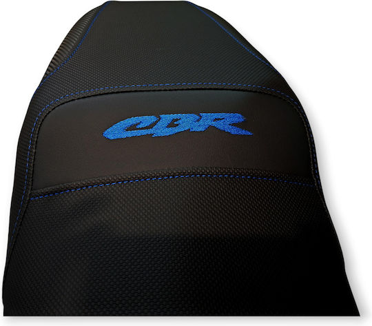 Honda Cbr600f Αντιολισθητικό Κάλυμμα Σέλας Μπλε Ραφές Λογότυπο