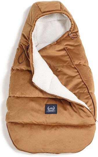 La Millou Aspen Baby Universal Brown Stroller Footmuff with Velvet Lining 85x50cm