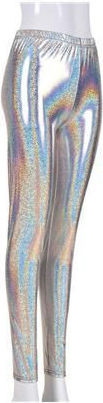 Silver Foil Leggings