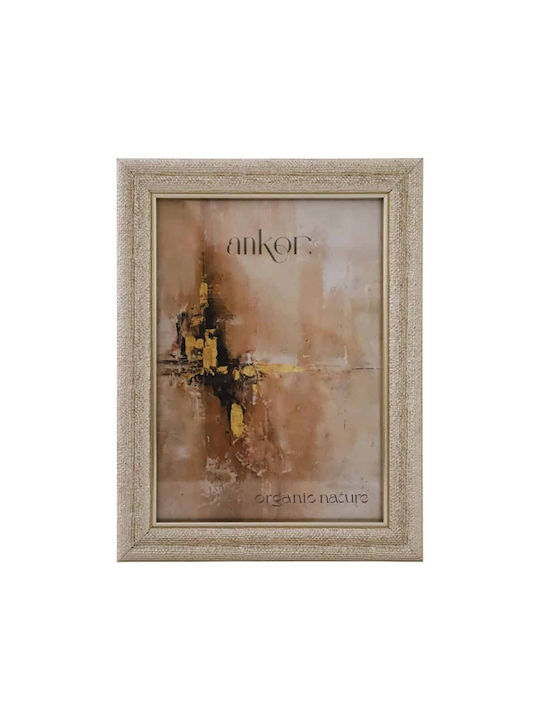 Ankor Plastic Wall-Mounted Photo Frame With Gold Frame