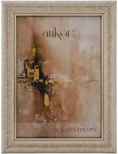 Ankor Plastic Wall-Mounted Photo Frame With Gold Frame