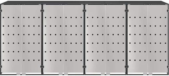 vidaXL Waste bin frame
