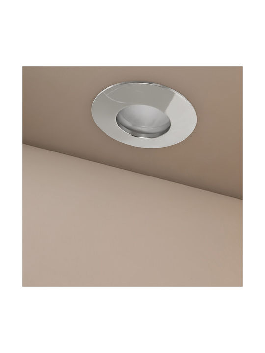 kelvo Metalic Cadru pentru Spoturi GU10 Argintiu 8.5x8.5cm. 1buc kelvo Metalic Cadru pentru Spoturi GU10 Argintiu 8.5x8.5cm. 1buc