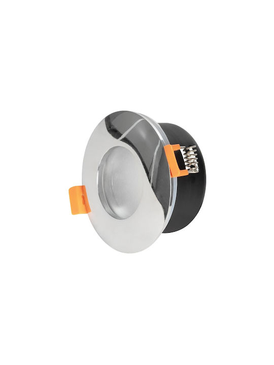 kelvo Μεταλλικό Πλαίσιο για Σποτ GU10 Ασημί 8.5x8.5εκ. 1τμχ