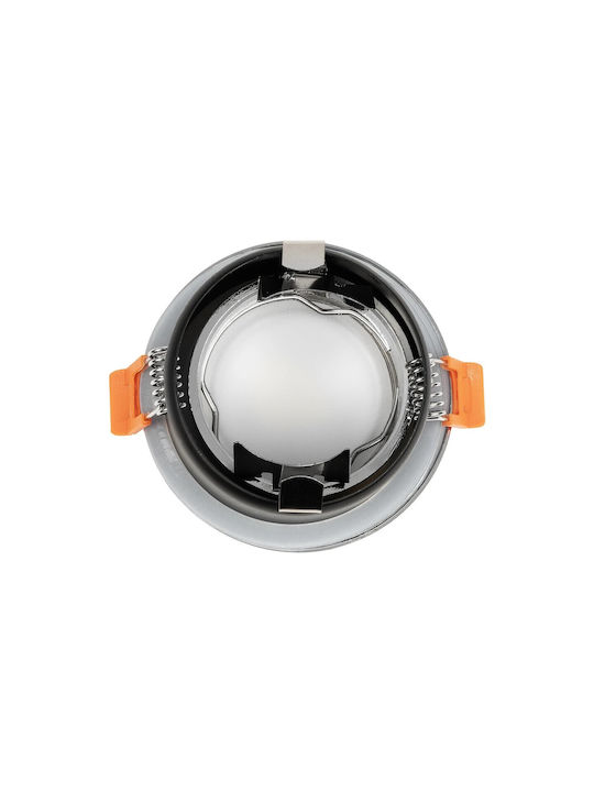 kelvo Μεταλλικό Πλαίσιο για Σποτ GU10 Ασημί 8.5x8.5εκ. 1τμχ