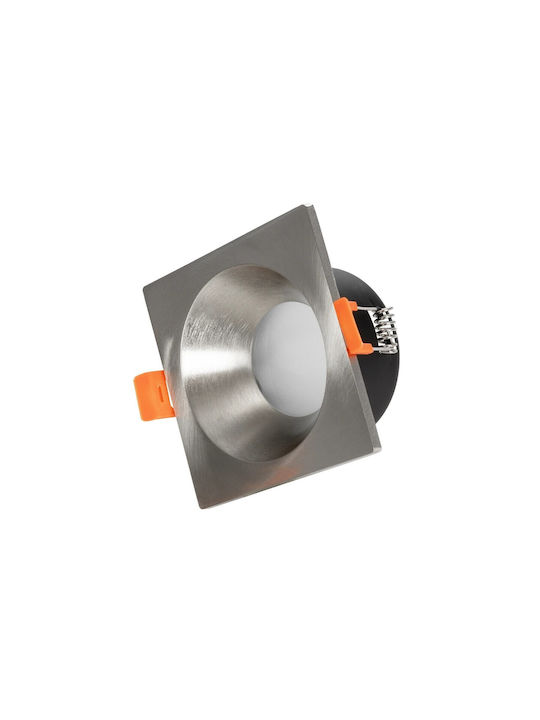 kelvo Μεταλλικό Πλαίσιο για Σποτ GU10 Ασημί 8.5x8.5εκ. 1τμχ