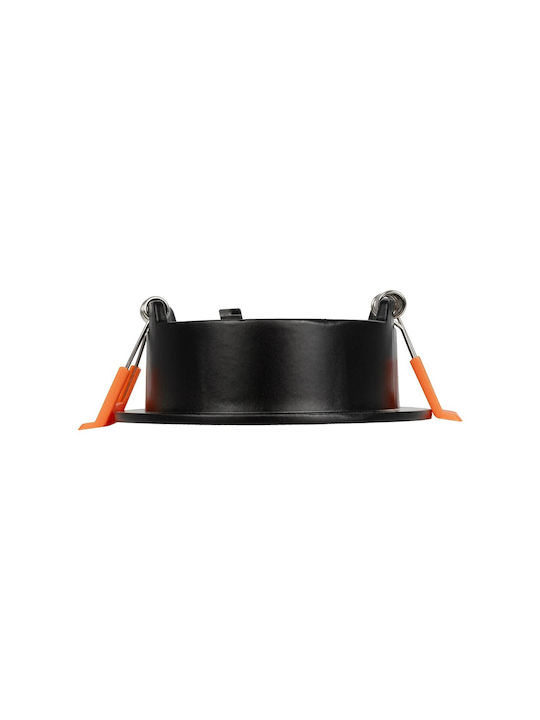 kelvo Μεταλλικό Πλαίσιο για Σποτ GU10 Μαύρο 8.5x8.5εκ. 1τμχ