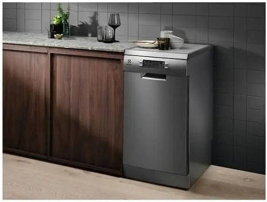 Electrolux Freistehender Geschirrspüler für 10 Gedecke B62xH85cm Gray