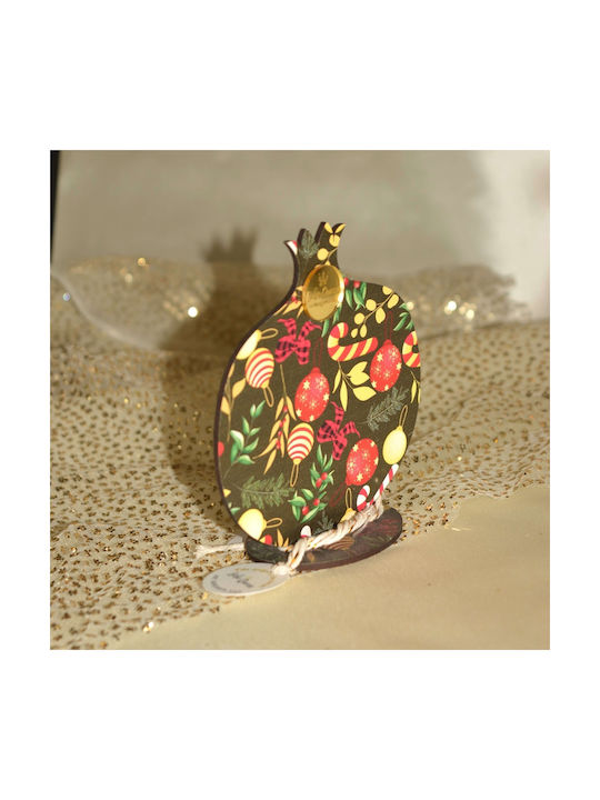 LiebeQueen Handmade Настолници Гоури Нар Черен от Дървο 1бр