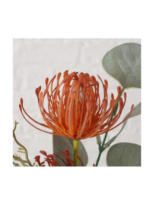 Künstlicher Blumenstrauß 35 cm Tiefer Orangerot