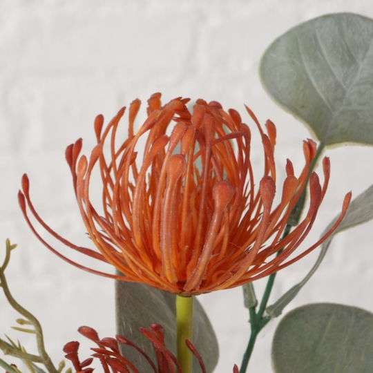 Künstlicher Blumenstrauß 35 cm Tiefer Orangerot