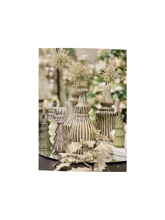 Zaros Vază Decorativă Ceramică Argintiu 20x20x39cm 1buc