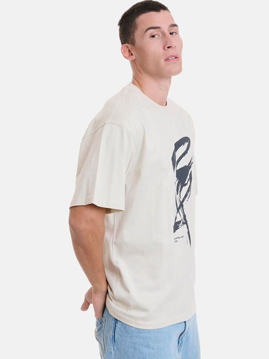 T-shirt Εκρού