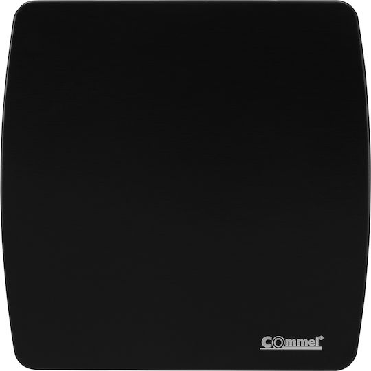 Commel Вентилатор За Баня Ф120мм 16w Клапа Ultra Silent Черен 420-213