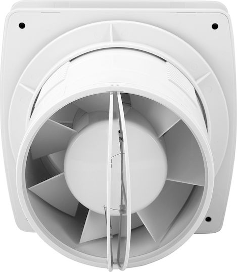 Commel Bathroom Ventilator 12W Diameter 100mm Clip and Ultra Silent White