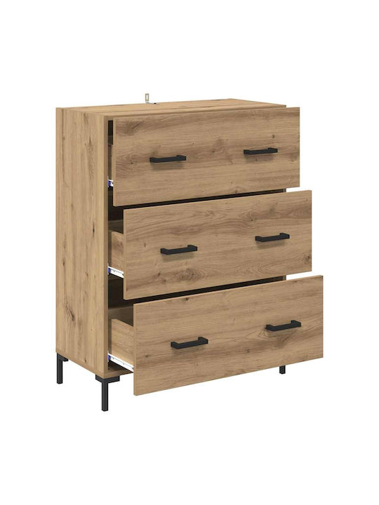 Comoda pentru Dormitor Stejar artizanal 69.5x34x90buc