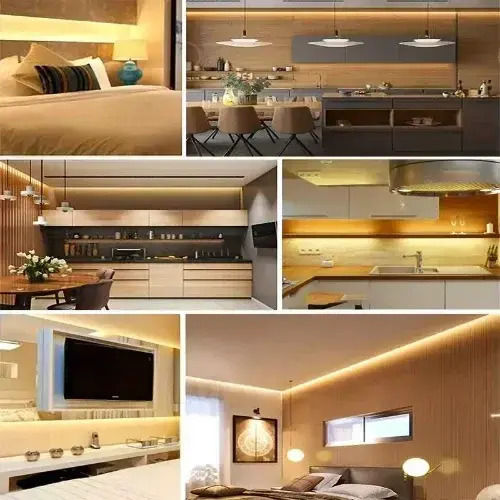 LED Strip Outdoor Silicone 5m Yellow Lighting IP65 Andowl Q-dt05