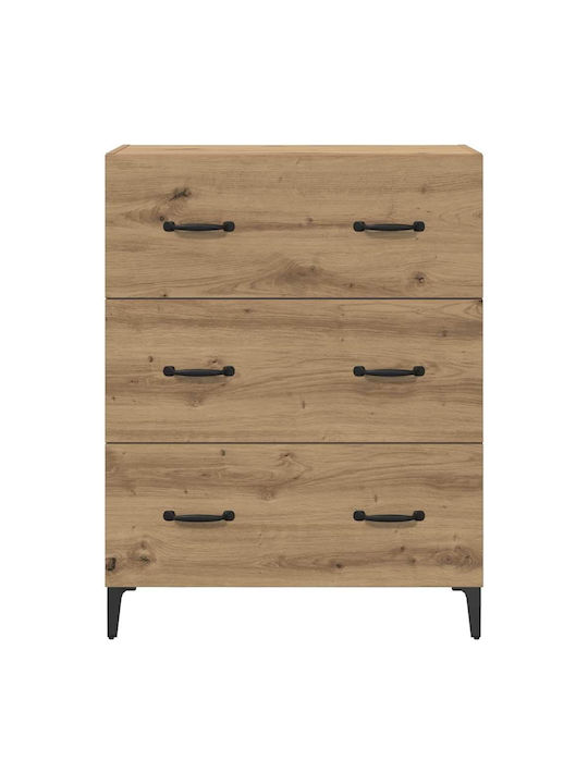 Comoda pentru Dormitor Stejar artizanal 69.5x34x90buc