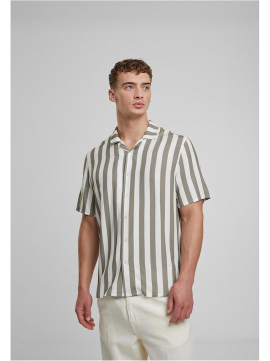 Κοντομάνικο Πουκάμισο Pale Olive/off White