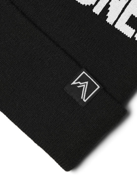 Pom Pom Beanie Ανδρικός Σκούφος Πλεκτός σε Μαύρο χρώμα