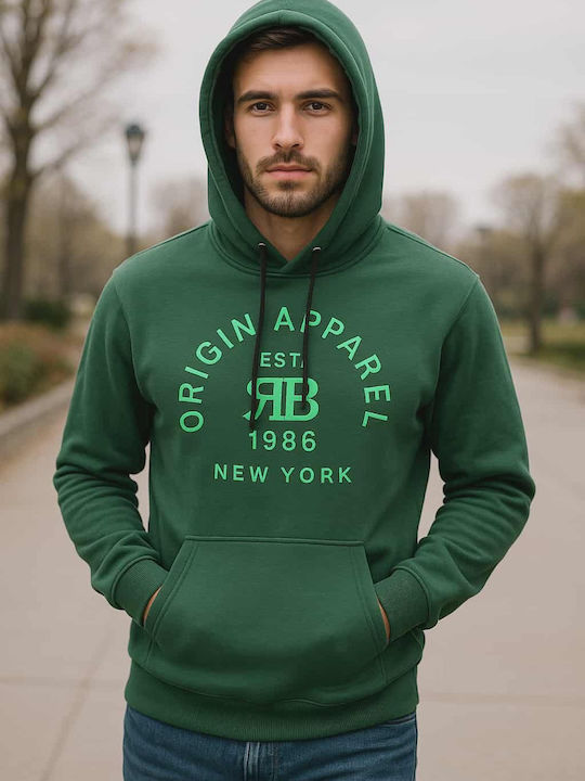 Sweatshirt with Hood Green