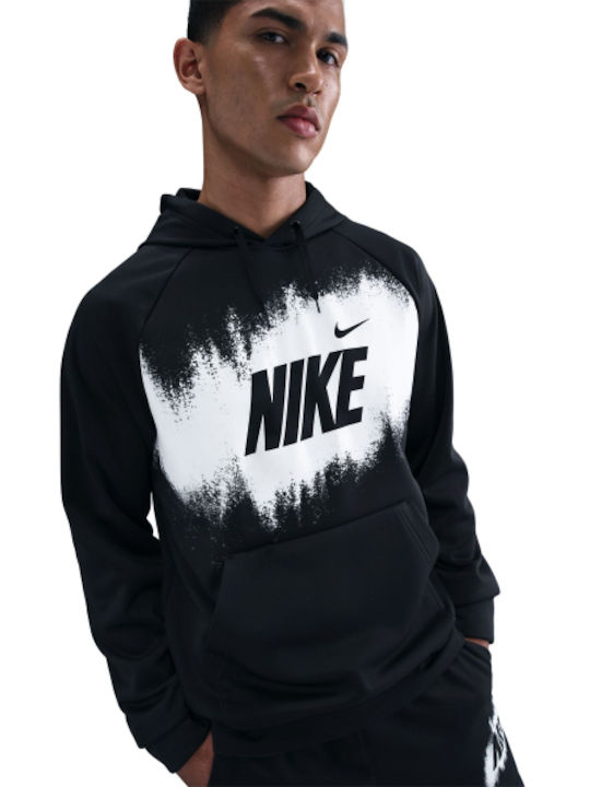 Therma Sweatshirt with Hood Black