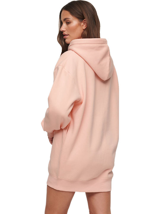 Mini Dress with Hood Pink