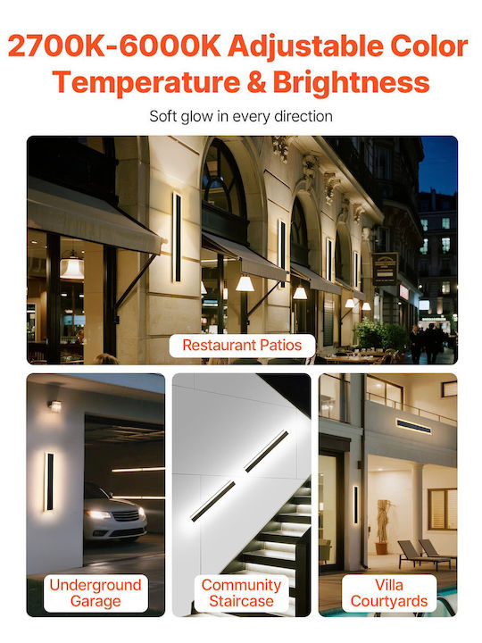 Vevor Wall-Mounted Linear Lighting IP65