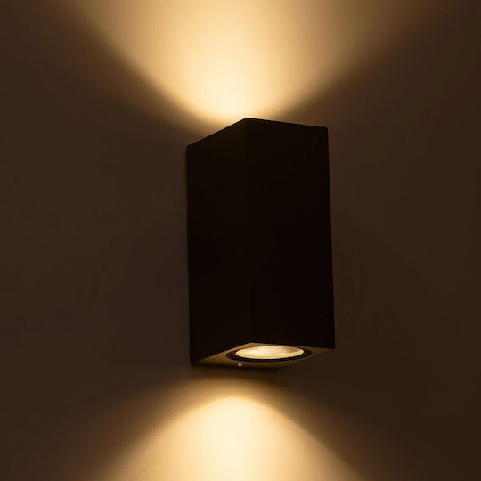 kelvo Burano Wall-Mounted Outdoor Light GU10 IP65 8x8x15cm
