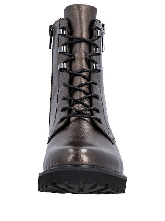 Leder Stiefeletten Damen Braun