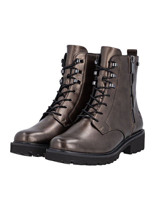 Leder Stiefeletten Damen Braun