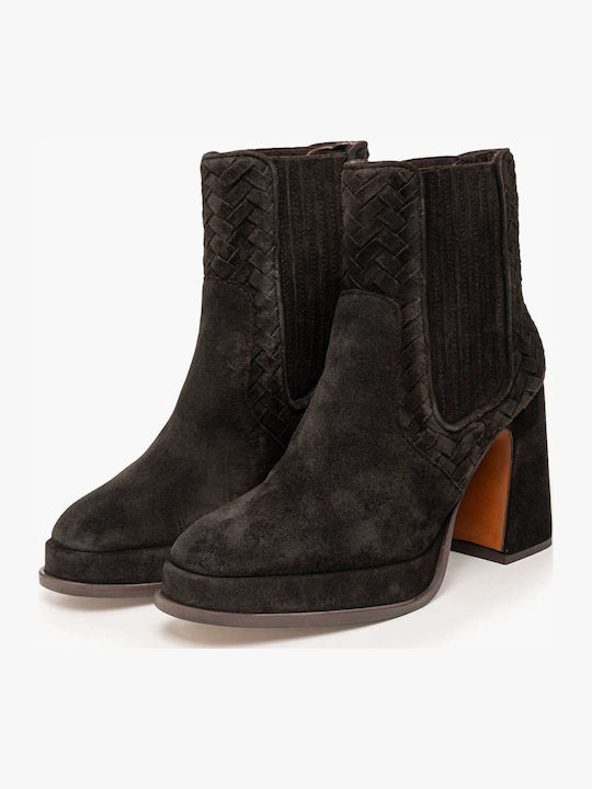 Ghete Dama Chelsea De Piele Maro