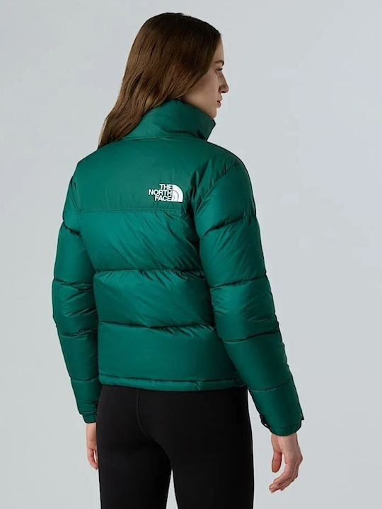 Women's for Hiking Sports Jacket for Winter with Hood Hunter Green